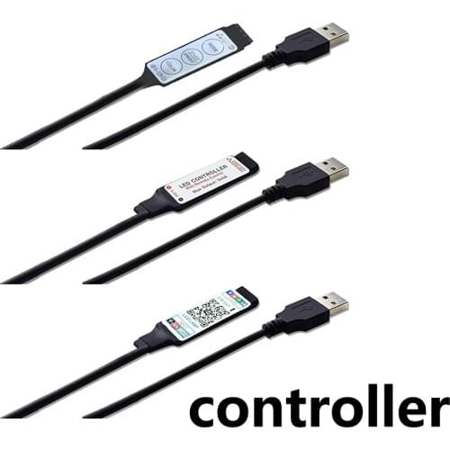 LED Remote Controller Bluetooth Control For 5V 5050 2835 Strips Light Led Ribbon Night Infrared 24Key Controller
