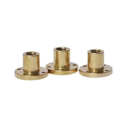 304 stainless steel screw T12 nut flange brass pitch 2mm 3mm lead 4mm 8mm 10mm 14mm