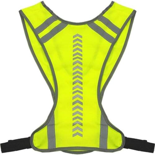 Safety Reflective Vest Outdoor High Visibility Night Cycling Riding Running Reflective Vest Unisex Sports Vest For Jogging