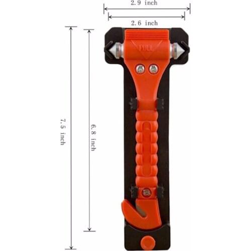1PCS Portable Survival Safety Hammer Camping Driving Car Seat Belt Cutter Emergency Escape Hammer to Break Window Glass