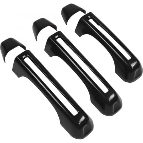 6Pcs/Set ABS Exterior Door Handle Cover Trim Black Fit for Jeep Wrangler JL 2018 car accessories
