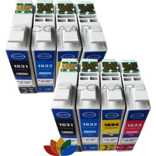 8PCS Compatrible 16XL T1631 ink cartridge for EPSON WorkForce 2010W 2510WF 2520NF 2530WF 2540WF 2630DWF Home XP200 XP300