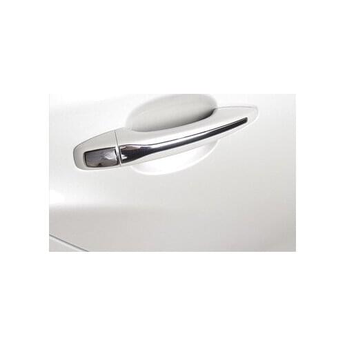 8pcs Stainless steel for Citroen New C-QUATRE Peugeot 3008 308 408 Car door Outside handle Decoration Sequins Plating sticker