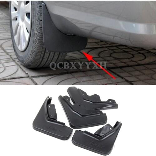 4pcs Car Styling ABS Mud Flap Splash Guard Mudguard Mudflap Fender Perfector External Decoration For Ford Ecosport 2013-2016