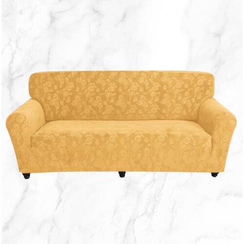 Nerw Jacquard Plush Sofa Cover Corner Sofa Cover Slipcover Elastic Solid Color Sofa Cover Funiture Protector Chaise Lounge
