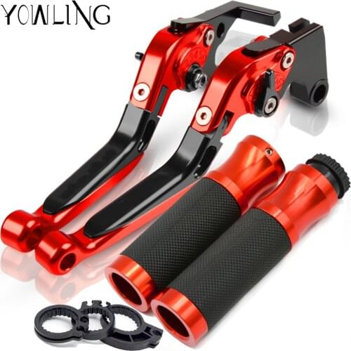For HONDA CBR600RR CBR 600 RR CBR600 RR 2003-2006 2004 2005 Motorcycle Brake Clutch Lever Adjustable+Hand Grip Handlebar