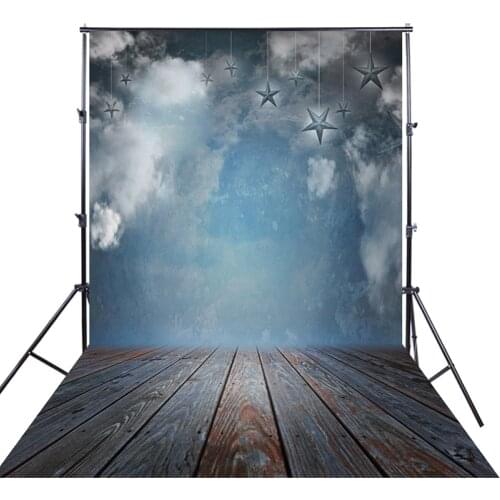 HUAYI Backdrop For Photo Booth Photocall Traditional Studio With Floor Star old-fashioned Fantasy Style Background XT-3590