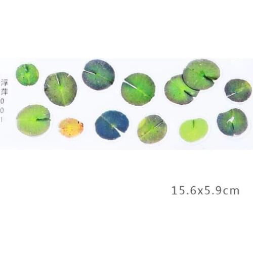 Simulation Fish Leaves Duckweed Stickers Resin Goldfish Painting DIY Crafts X7YC