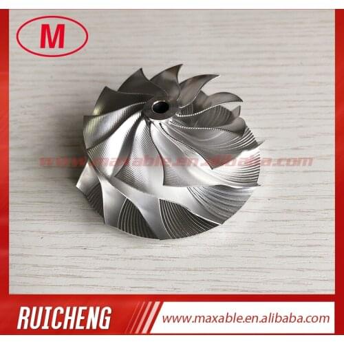 K16 54.70/67.00mm 11+0 Blades point milling ,snake curve turbo aluminum 2618/milling/Billet compressor wheel