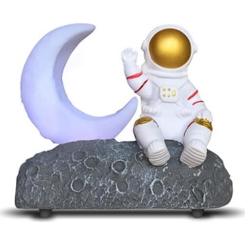 Moon Light Astronaut Luminous Two-color Bluetooth Speaker New Creative Gift Birthday Gift Decoration Audio