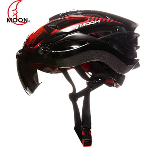 MOON MV88 Cycling Helmet Ultralight Light Breathable Bicycle Helmet For Climbing MTB Protective Cycling Helmet With Lens