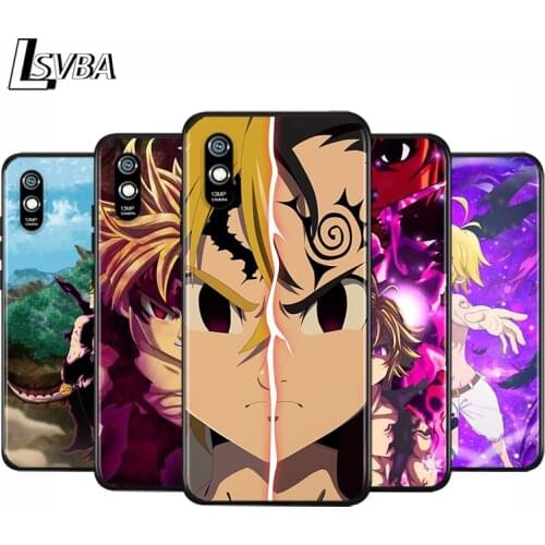 Anti-Fall Soft Black Cover Seven Deadly Sins Meliodas For Xiaomi Redmi 10X 5G 9C 9A 9 K20 8A 8 7A 7 S2 6A 6 Matte Phone Case