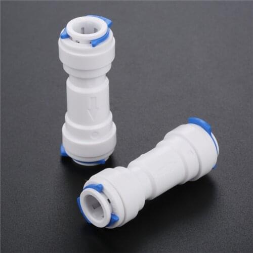 New 3/8" Pushfit Tube Non-Return One Way Check Valve For RO Water Filter System Reverse Osmosis RO Water System Water Purifier