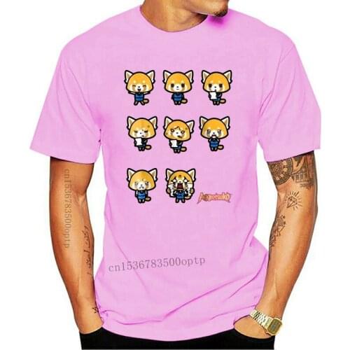 New brand men shirt Aggretsuko Current Mood Tee Shirt