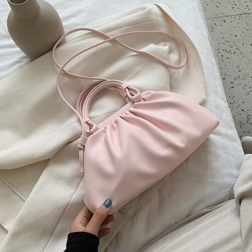 2021 New Cloud Bag With Shoulder Handle Design Summer Female Elegant Shoulder Handbags Small PU Leather Crossbody Bags For Wome