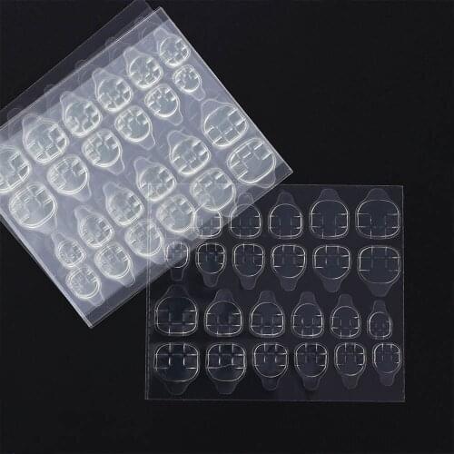5 Sheet/Pack Transparent Waterproof Adhesive Tabs Crystal Jelly Tape For Press On Nails False Nail Stickers