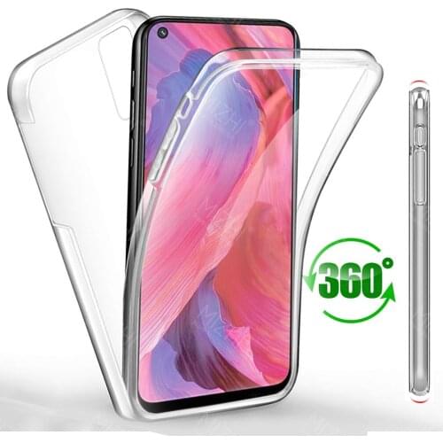 360° Front Back Transparent Case For Oppo A74 A54 A93 5G A 74 93 54 Oppoa74 Oppoa93 Oppoa54 Clear Protection Phone Cover Fundas