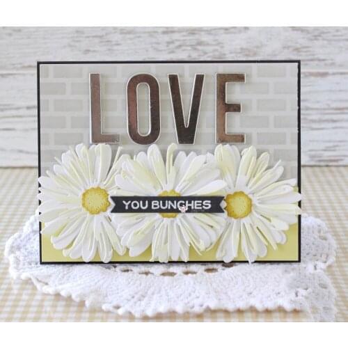 Mmao Crafts Metal Steel Cutting Dies Latest 3Pcs Flower Stencil For DIY Scrapbooking Paper/photo Cards Embossing Dies