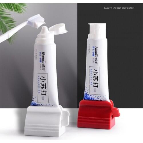 Rolling Toothpaste Device Tube Dispenser Holder Multifunctional Plastic Facial Cleanser Squeezer Press For Bathroom Accessories