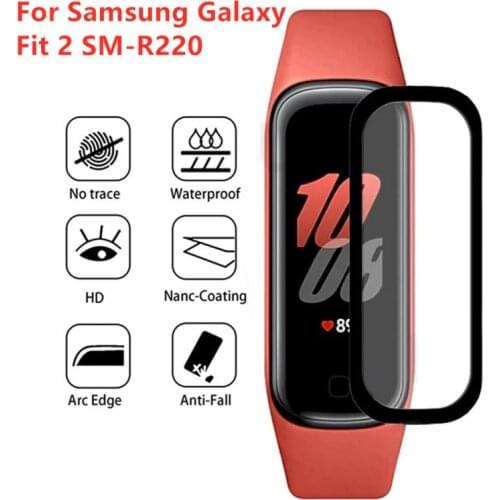1/3/5pcs 3D Curved Soft Protective Film Cover For Samsung Galaxy Fit 2 R220 Smart Wristband Full Screen Protector Cover Screen
