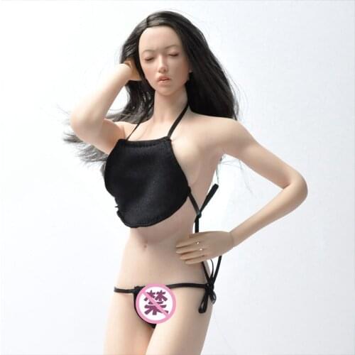 1/6 Scale Female Soldier Sexy Red Black Belly Band Suit Model For Action Figure PH UD JO TBleague
