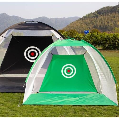 1Set Golf Practice Net Hitting Cage with Target Sheet Portable Golf Swing Training Set Indoor Outdoor Golf Training Equipment