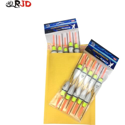 OLOEY 10pcs glowing fishing float floating luminous bottom floater moving long tail for light lake ocean boat fishing