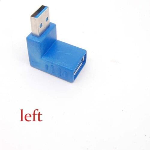 10pcs usb3.0 A Male to Female Extension Cable 90 Degree Left Angle Adapter Plug