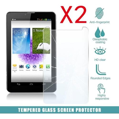 2Pcs Tablet Tempered Glass Screen Protector Cover for Xgody M874 7 Inch Android Tablet PC HD Eye Protection Tempered Film
