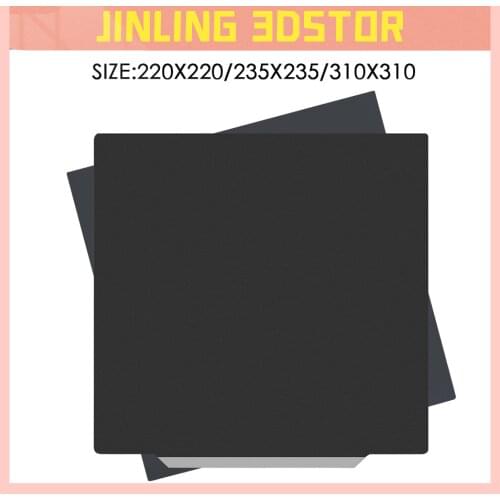 220x220/235x235/310x310 Removal Spring Steel Sheet Pre-applied Black PEI Flex Magnetic Base for Ender 3/Ender 3 Pro/Ender 5 5pro