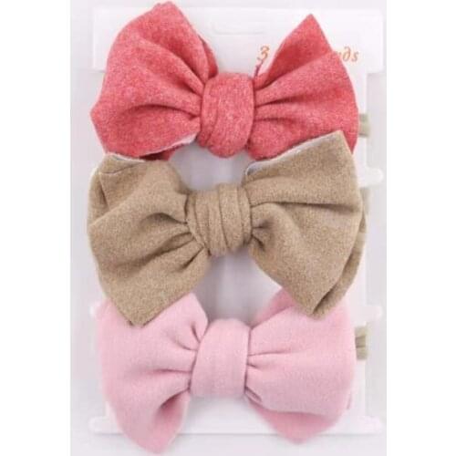 3 Pcs Nylon Baby Headband Bowknot Elastic Hair Band Child Newborn Girls Hairband