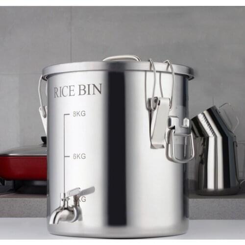 304 stainless steel barrel storage sealed barrels rapeseed oil peanut oil peanut oil edible oil With 304 taps 6.9L 14L