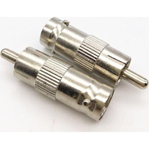 5pcs/lot BNC Female To RCA AV Male Connector Adaptor for CCTV Security Camera Surveillance Video Jack plug Silver