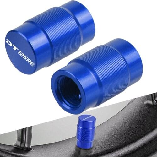 For Yamaha DT125RE 2004-2007 2005 2006 Motorcycle Accessories Wheel Tire Valve caps CNC Aluminum Airtight Covers DT125 RE DT 125