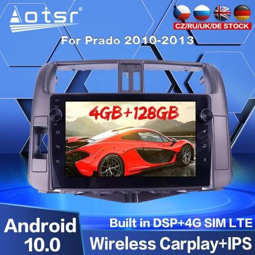 For Toyota Land Prado 150 2010 2012 2013 Car Radio GPS Navigation Android Multimedia Audio Video DVD Player 128GB Screen Carplay