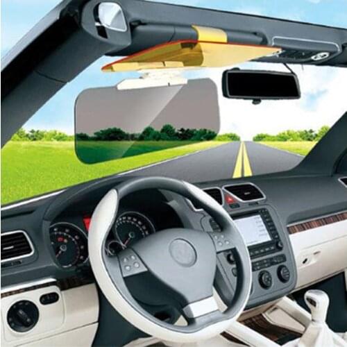Car Sun Visor HD Anti Sunlight Dazzling Goggle Day Night Vision Driving Mirror UV Fold Flip Down Clear View