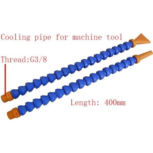 Free shipping 5PCS G3/8-400mm Round Head Cooling Tube/ Water Cooling Pipe Coolant Oil Plastic Pipe for Engraving Machine Tool