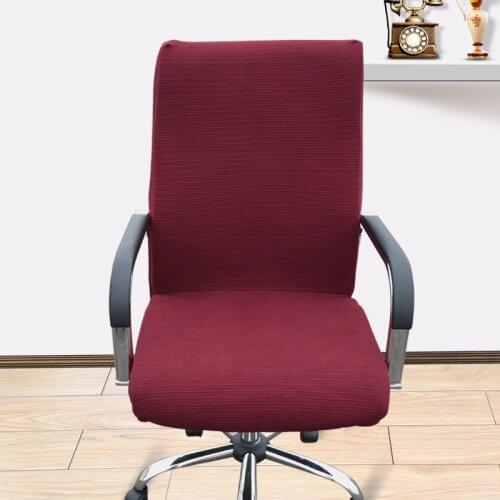 Large size office Computer chair cover side zipper design arm chair cover recouvre chaise stretch rotating lift chair cover