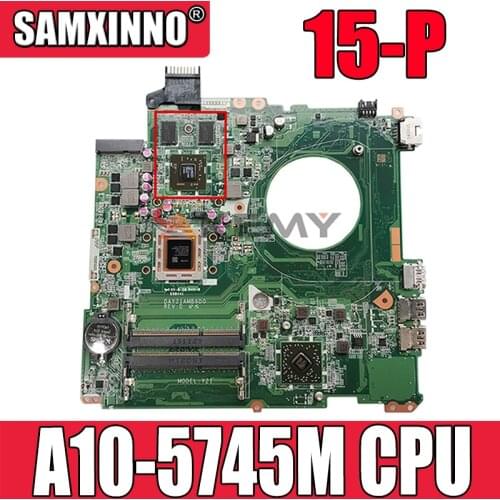 For HP 15-P Series Laptop Motherboard 766715-501 766715-001 DAY23AMB6F0 With A10-5745M CPU Mainboard 100%Tested Fast Ship