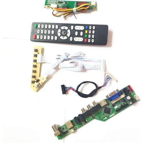 For LP154W02-B1K4/B1K5 LVDS 1CCFL 30Pin T.V56 drive board HDMI-Compatible VGA USB AV RF keyboard+Remote+Inverter LCD monitor