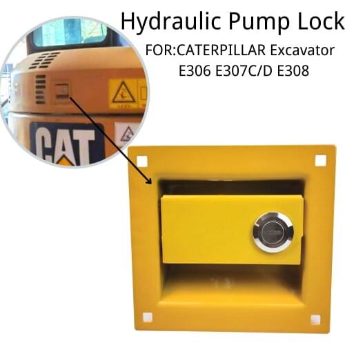 Excavator Hydraulic Pump Side Door Latch for CATERPILLAR E306 E307C/D E308 Side Cover Lock Engine Cover Lock