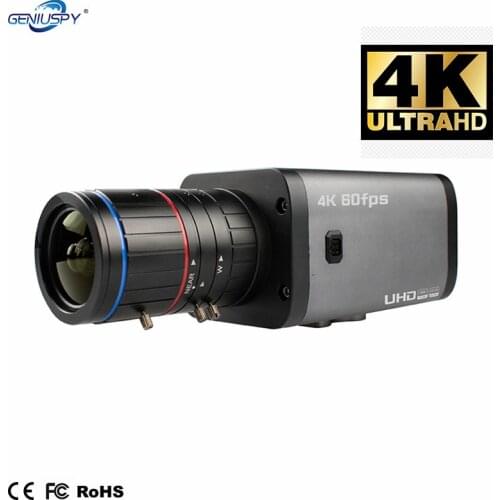 Geniuspy HD EX-SDI HDMI Camera 4K 60FPS HD Broadcast Camera 1/1.8 cmos Sony334 Starlight Camera Low Illumination Camera With 485