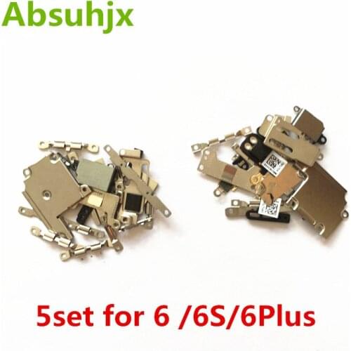 Absuhjx 5Set Full Metal Set for iPhone 6 Plus 6S 6P Inner Bracket Small Kits Complet Accessories Replacement Parts