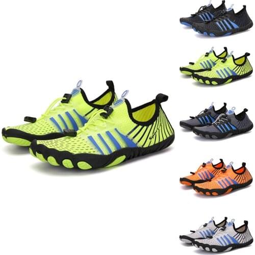 Men Women Upstream Shoes Barefoot Diving Swimming Water Shoes Outdoor Sports Breathable Beach Wading Shoes Large Siz Sneakers