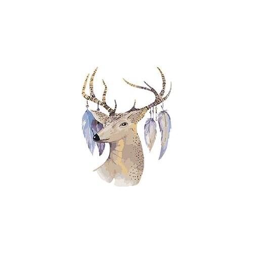 MaHuaf-X946 Beautiful deer hand painted canvas oil painting by numbers digital coloring by numbers on canvas for home decor