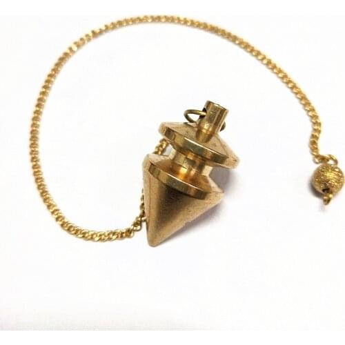 Copper pendulo Metal Pendulum pendant male pendulums for dowsing Healing Divining Scrying Point Ball Egyptian Coil radiestesia