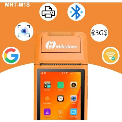 Loyverse POS Android 8.0 POS PDA Mini Receipt Printer 58mm Handheld POS Terminal NFC Bluetooth WIFI 3G Camera PDA