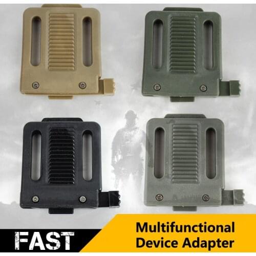 ABS Military Airsoft Paintball Tactical Helmet Accessories Multifunctional Device Adapter for Fast Retrofittable Helmets