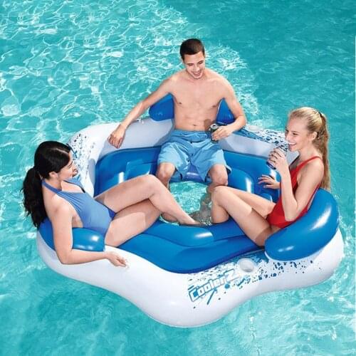 Swim Ring Inflatable Swim Float Indoor Outdoor Inflatable Lounge for Men Women Water Fun