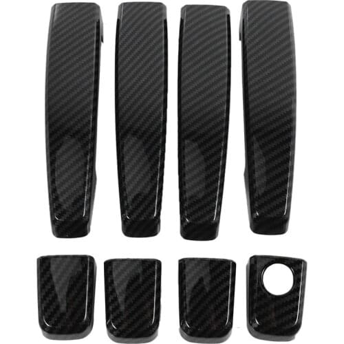 For Opel Astra h 2004-2009 Opel Astra j 2010-2015 Vauxhall Carbon Fiber Car Door Handle Cover Trim